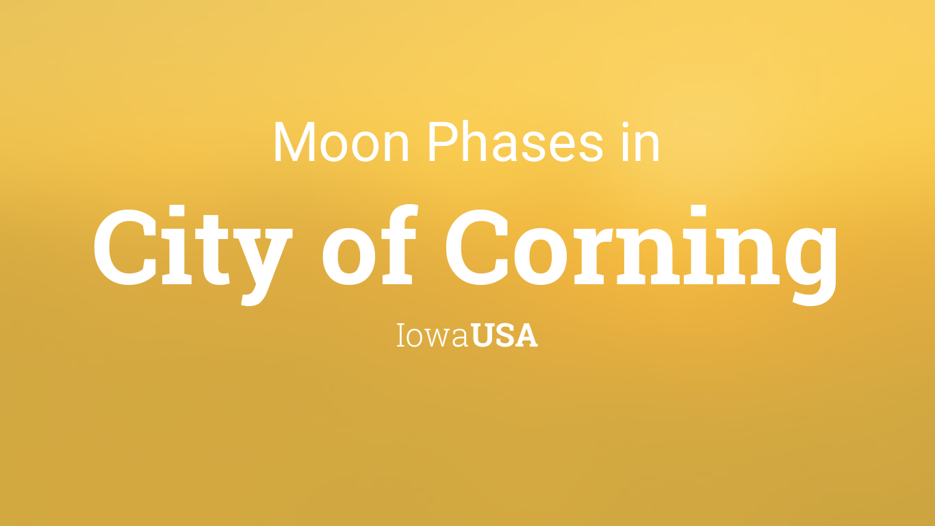 Moon Phases 2023 Lunar Calendar for City of Corning, Iowa, USA